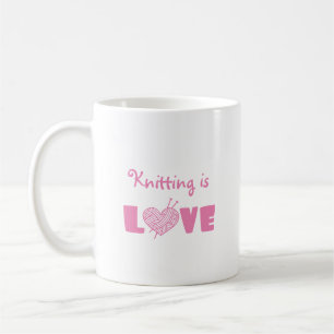 Caneca De Café O tricô é o amor