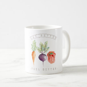 Caneca De Café O trio   do vegetariano come a melhor sensação
