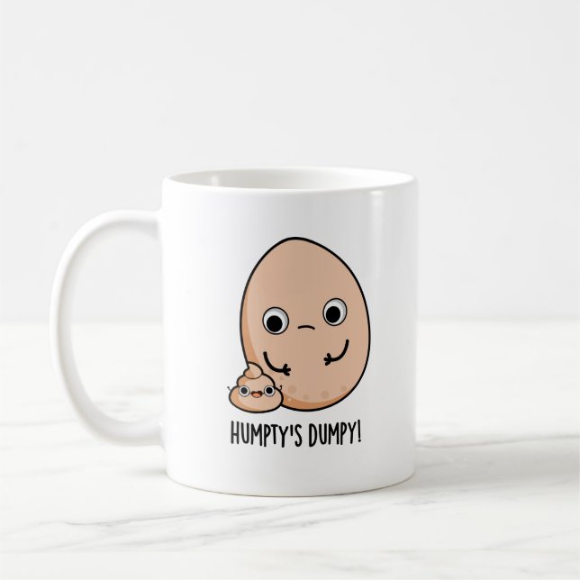 Caneca De Café O trocadilho de ovos engraçadinho da Humpty (Esquerda)