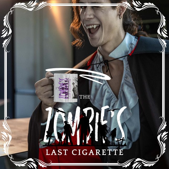 Caneca De Café O Último Cigarro do Zombie (The Zombie's Last Cigarette cover from The Beekeeper Store)