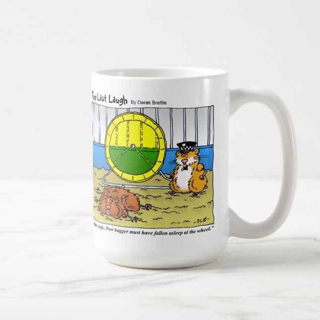 Caneca De Café O último riso - adormecido caído na roda (Direita)