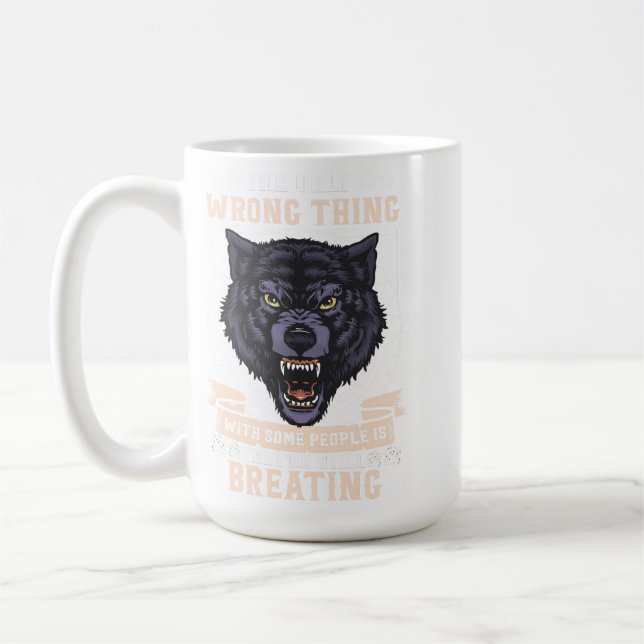 Caneca De Café O único lobo errado (Esquerda)