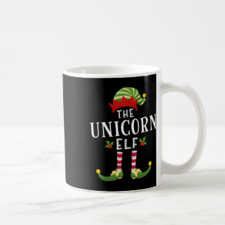 Caneca De Café O Unicórnio Elf Matching de Natal Pajama
