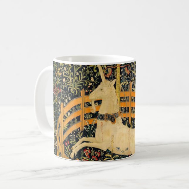 Caneca De Café O Unicórnio em cativeiro (Frente Esquerda)