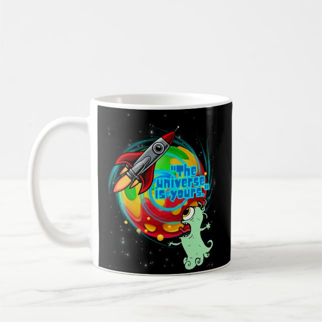 CANECA DE CAFÉ O UNIVERSO É SEU (Esquerda)