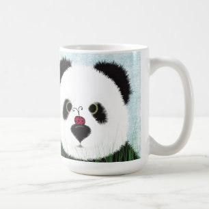 Caneca De Café O Urso De Panda E O Ladybug