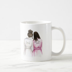 Caneca De Café O vazio para trás agride a mãe triguenha escura