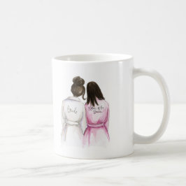 Caneca De Café O vazio para trás agride a mãe triguenha escura do
