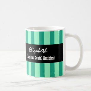 Caneca De Café O VERDE impressionante do assistente dental listra