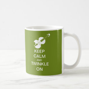 Caneca De Café O verde limão mantem a cintilação calma no viol