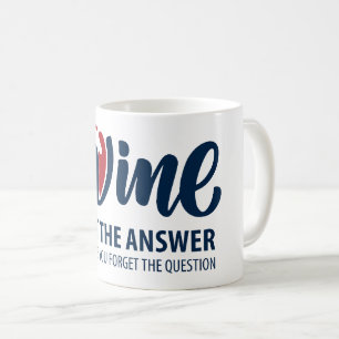 Caneca De Café O vinho não é a resposta