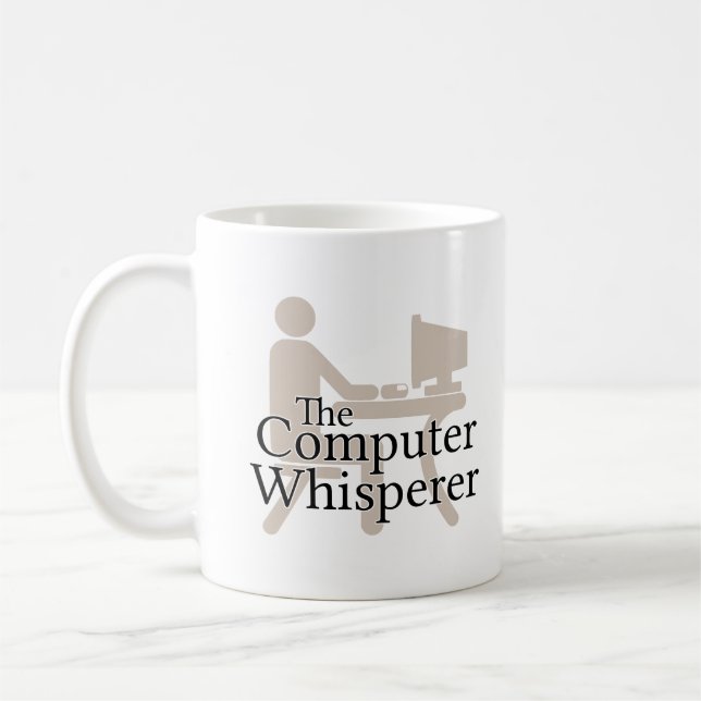 Caneca De Café O Whisperer do computador (Esquerda)