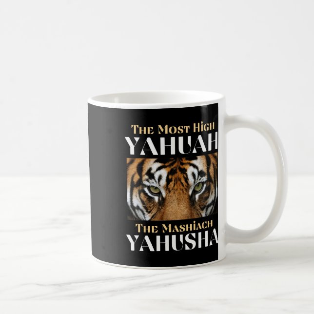 Caneca De Café O Yahuah Mais Alto E O Mashiach Yahusha (Direita)