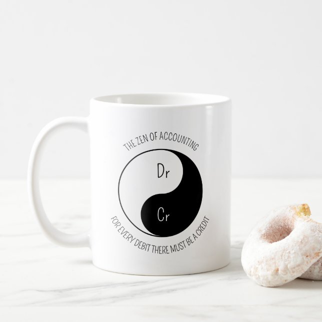 Caneca De Café O Zen da Contabilidade (Com Donut)