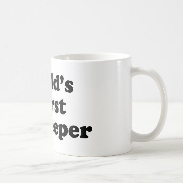 Caneca De Café o zookeeper o mais mau do mundo (Direita)