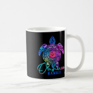 Caneca De Café Oahu Havaí Gravata Havaiana Dye Tartaruga Mar Vaca