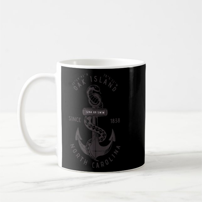 Caneca De Café Oak Island NC Summertime VacationCobra (Esquerda)
