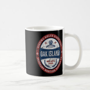 Caneca De Café Oak Island Treasure Hunting Retro Templar Knight T