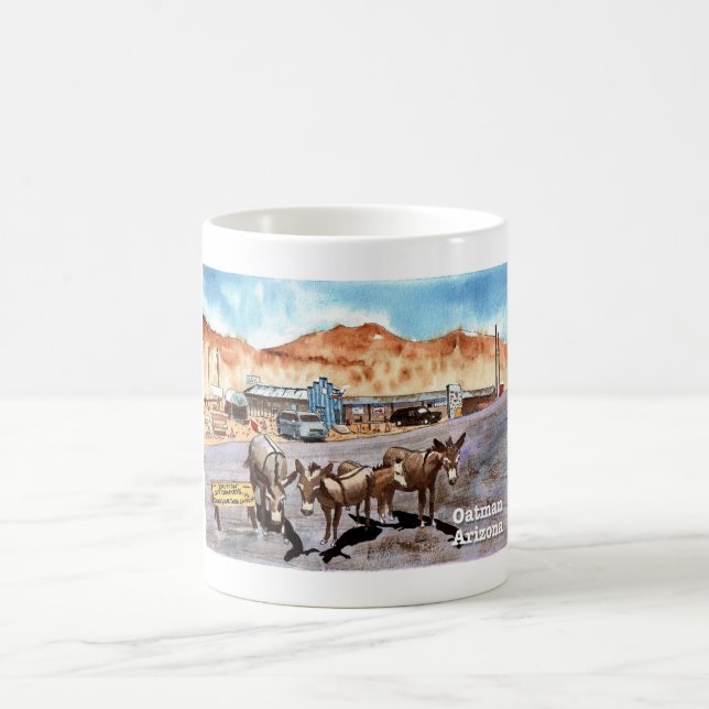 Caneca De Café Oatman, Arizona Wild Donkeys (Centro)