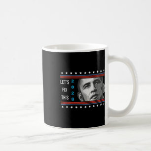 Caneca De Café Obama 2028 Protesto Político Patriótico Dos Eua Vi