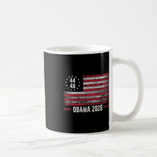 Caneca De Café Obama 2028 Retro Vintage Us Flag Patriotic