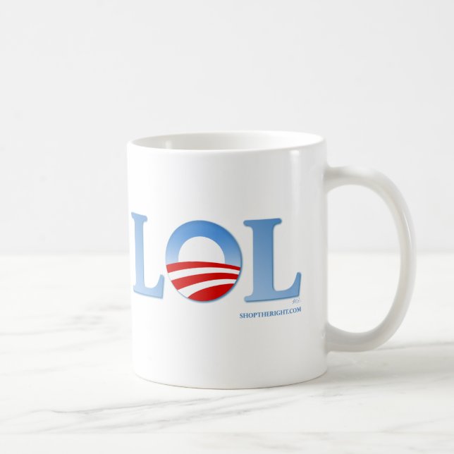 Caneca De Café Obama LOL (Direita)