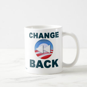Caneca De Café Obama:  Mudança para trás