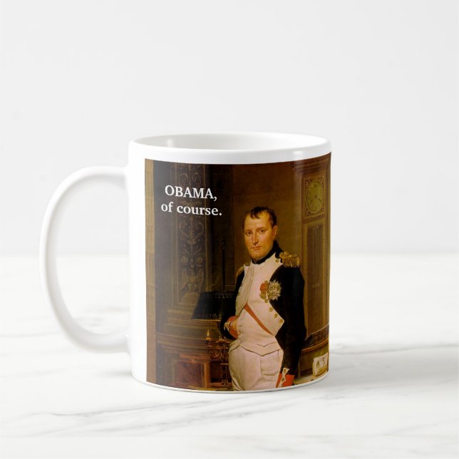 Caneca De Café OBAMA, naturalmente. (Esquerda)