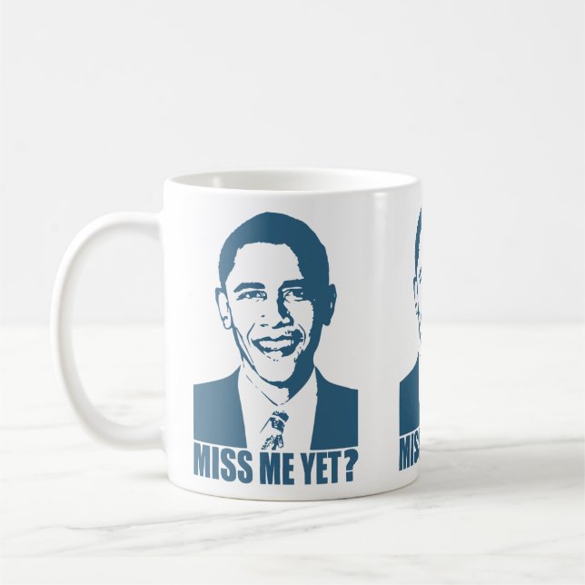 Caneca De Café Obama Sentiu Minha Falta Ainda? (Esquerda)