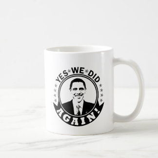 Caneca De Café Obama Sim, Fizemos Novamente V1 BW