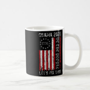Caneca De Café Obama Vintage Flag Patriótico 2028 Política