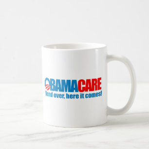 Caneca De Café Obamacare - curvatura aqui vem