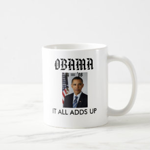 Caneca De Café obamaportrait, OBAMA, TODO ADICIONA… -