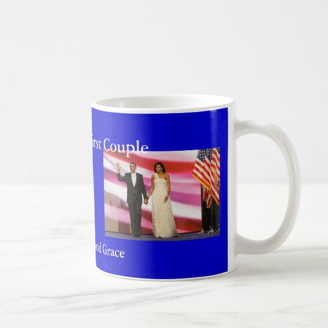 Caneca De Café Obamas na classe e na benevolência verdadeiras (Direita)
