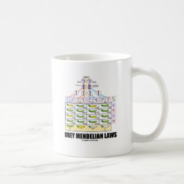 Caneca De Café Obedeça leis Mendelian (as ervilhas transversais