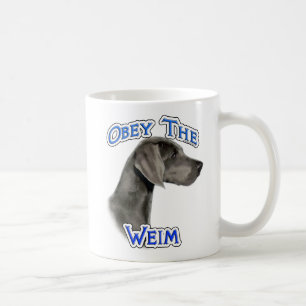 Caneca De Café Obey the Weimaraner