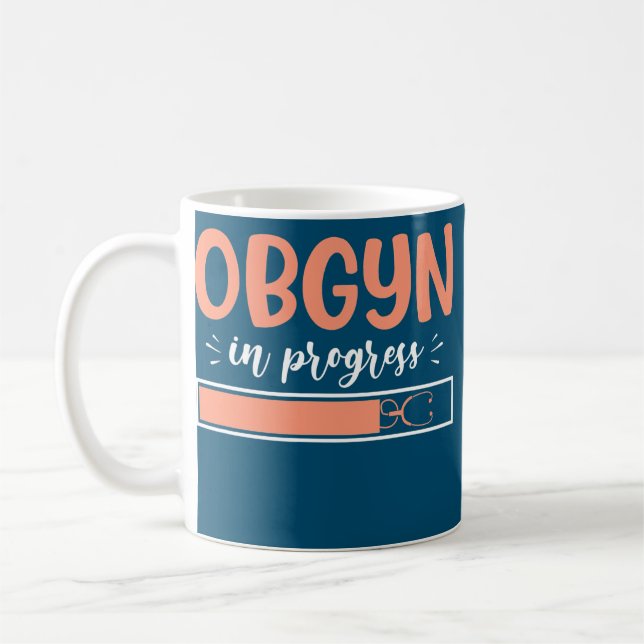 Caneca De Café OBGYN Em Curso OB Enfermeiro Uterus OB Gyn  (Esquerda)