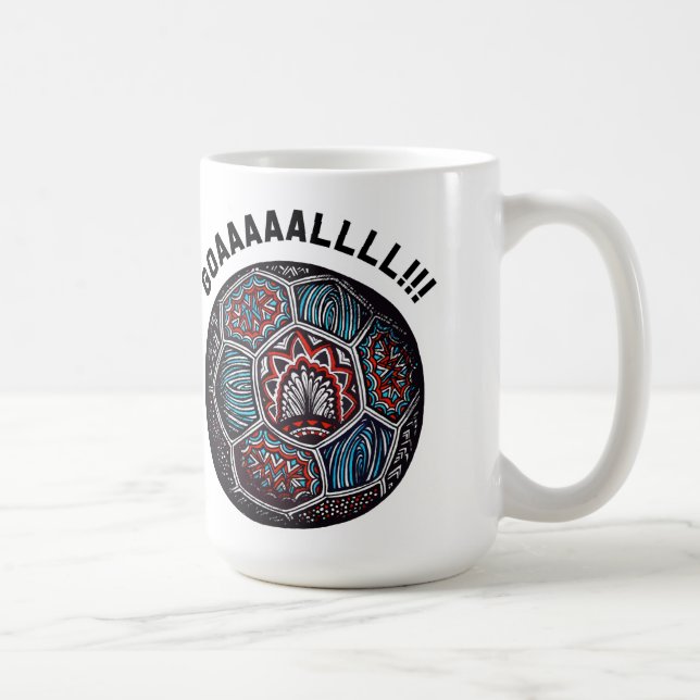 Caneca De Café OBJETIVO da bola de futebol (Direita)