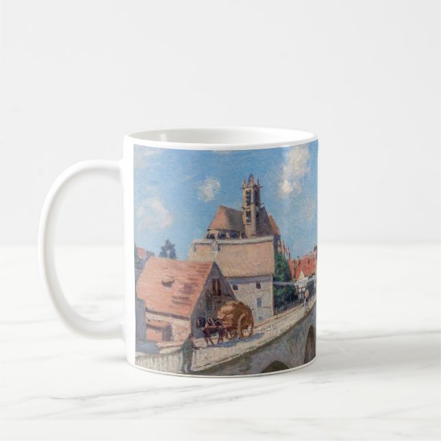 Caneca De Café Obra de Alfred Sisley - Le Pont de Moret (Esquerda)