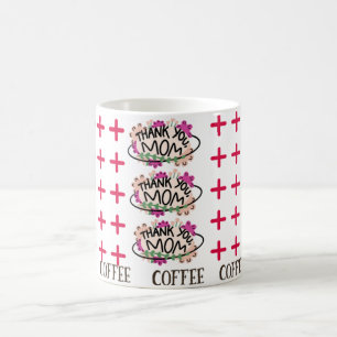 Caneca de Café Obrigada Mamãe Dia das Mães Perso