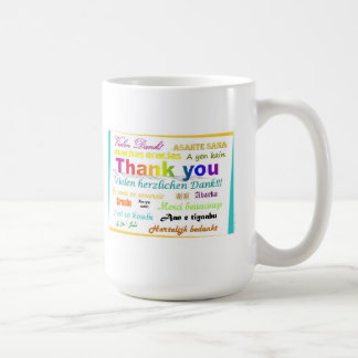 Caneca De Café Obrigado agredir - multilingue