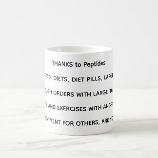 Caneca De Café OBRIGADO aos Peptídeos