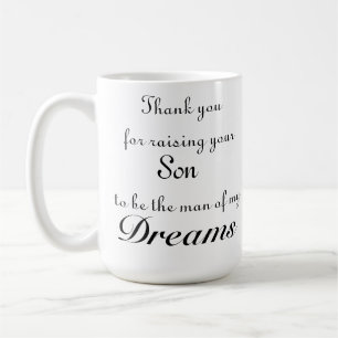 Caneca De Café Obrigado aumentando seu filho para ser o homem de