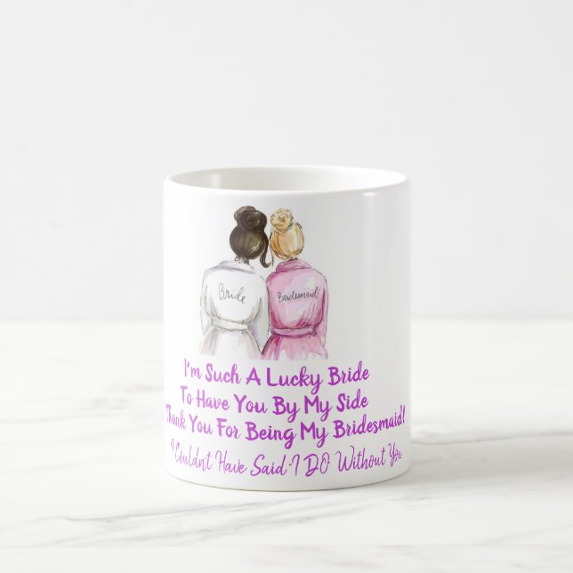 Caneca De Café Obrigado Bridesmaid (Centro)