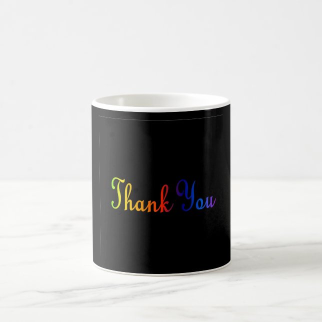 Caneca De Café Obrigado com Rainbow Colors Coffee Mug (Centro)