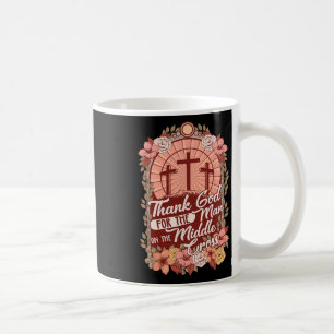 Caneca De Café Obrigado Deus Pelo Homem Na Cruz Média