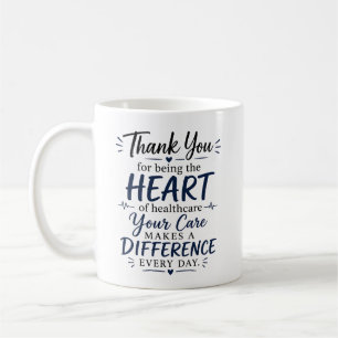 Caneca De Café Obrigado Enfermeira – Seu Cuidado Faz a Diferença