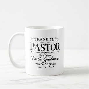 Caneca De Café Obrigado Pastor – Por Sua Orientação de Fé