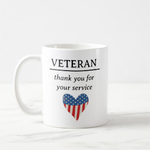 Caneca De Café Obrigado Pelo Seu Serviço Veteranos