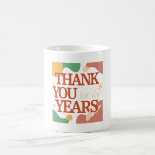 Caneca De Café Obrigado pelos Anos - Presente de Dia dos Namorado